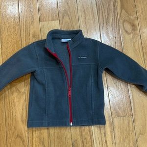 Columbia toddler grey fleece zip up
